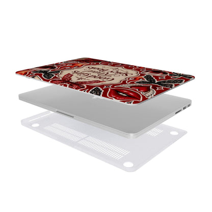 Good Girls Read Spicy Books MacBook case — hard-shell laptop cover, two-piece shell view