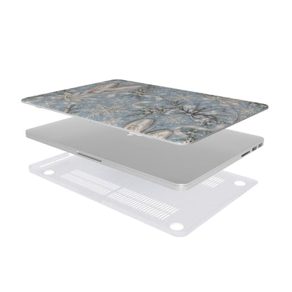 Winter Ballet MacBook case — hard-shell laptop cover, two-piece shell view