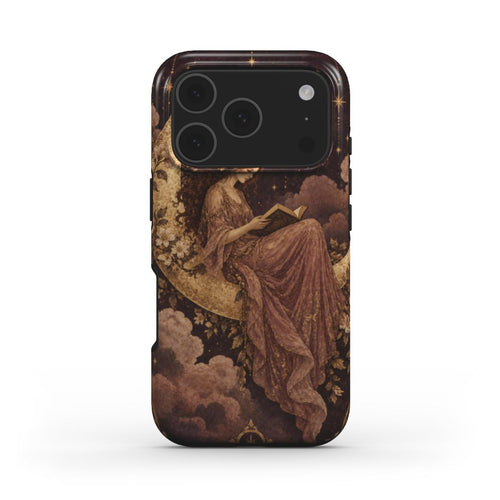 Reader Under the Stars phone case — MagSafe iPhone case, front view