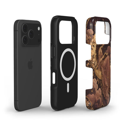 Reader Under the Stars phone case — MagSafe iPhone case, shell and liner views