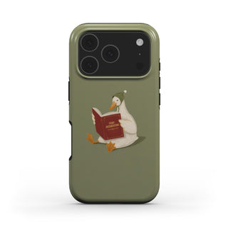 Reading Duck phone case – MagSafe iPhone case, front view