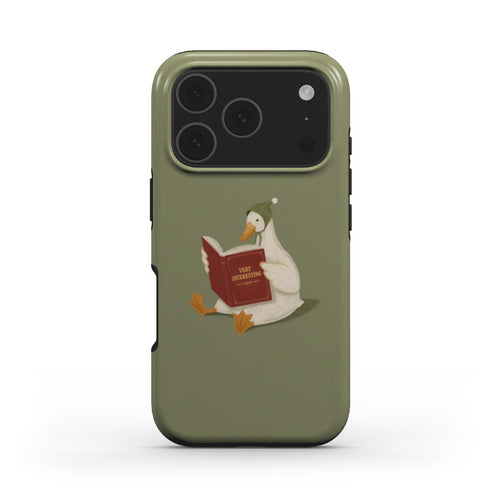 Reading Duck phone case – MagSafe iPhone case, front view