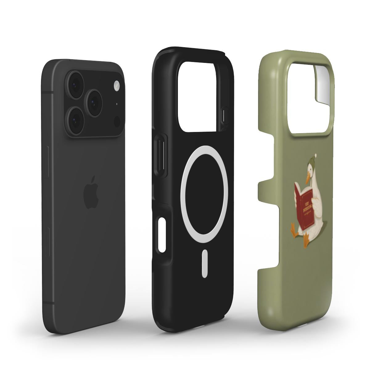 Reading Duck phone case – MagSafe iPhone case, layer view