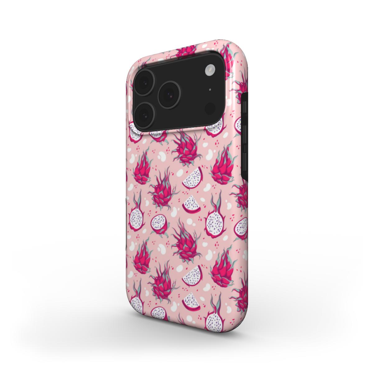 Dragonfruit phone case – MagSafe iPhone case, angled view