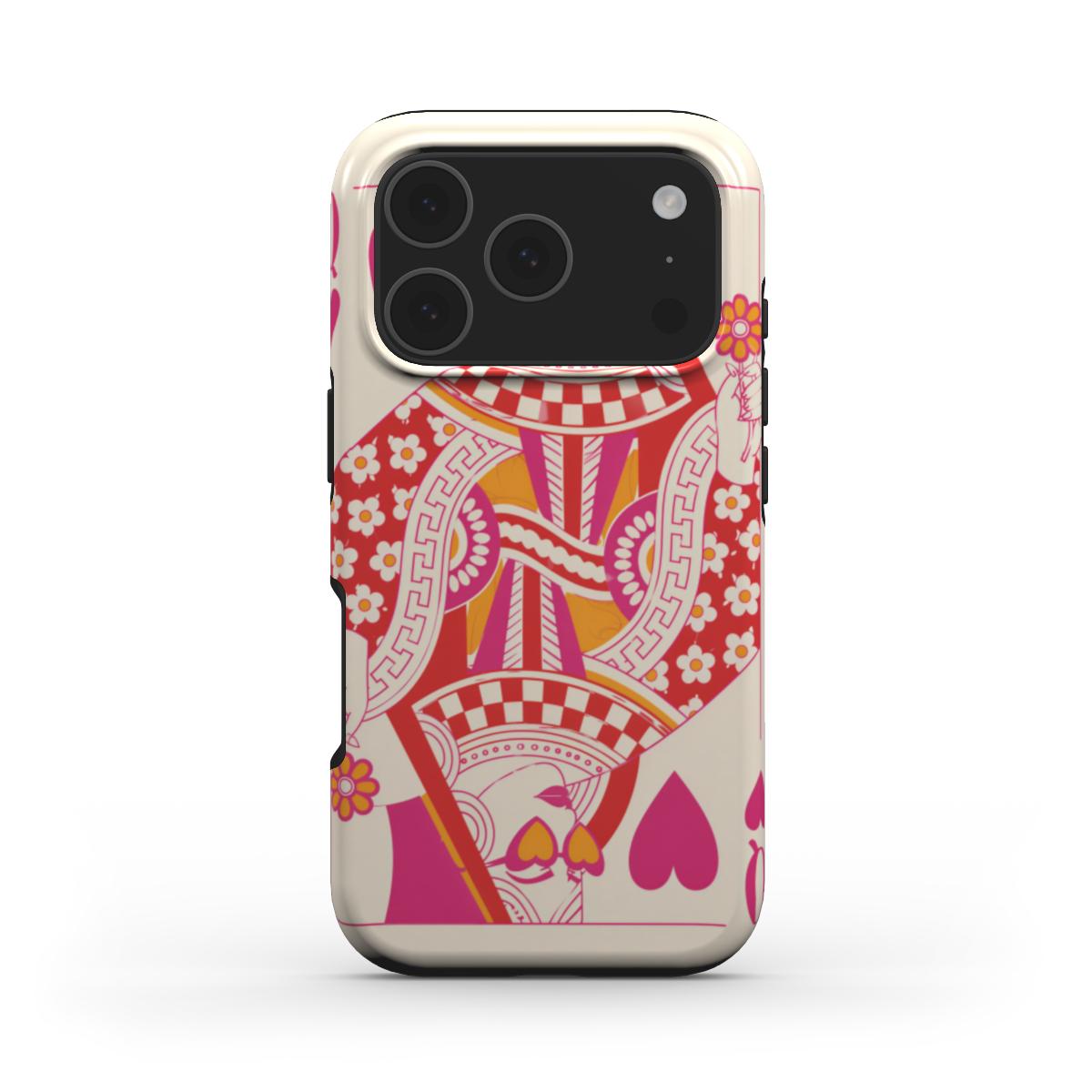Queen of Hearts phone case – MagSafe iPhone case, front view