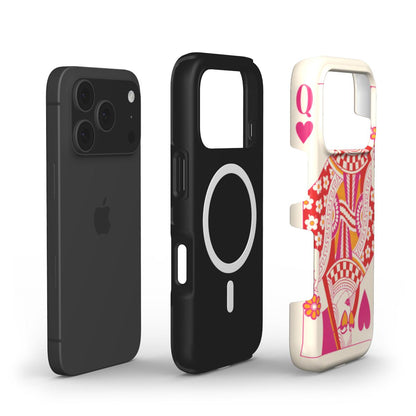 Queen of Hearts phone case – MagSafe iPhone case, layer view