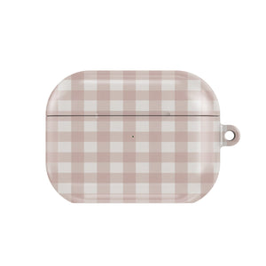 Taupe Gingham AirPods Case