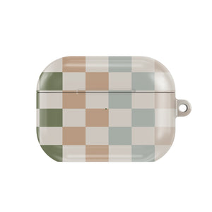 Muted Checkerboard AirPods Case