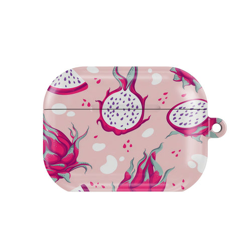 Dragonfruit AirPods case — hard-shell earbuds cover, closed front view