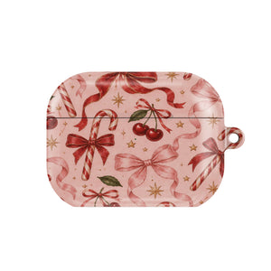 Candy Canes & Cherries AirPods Case