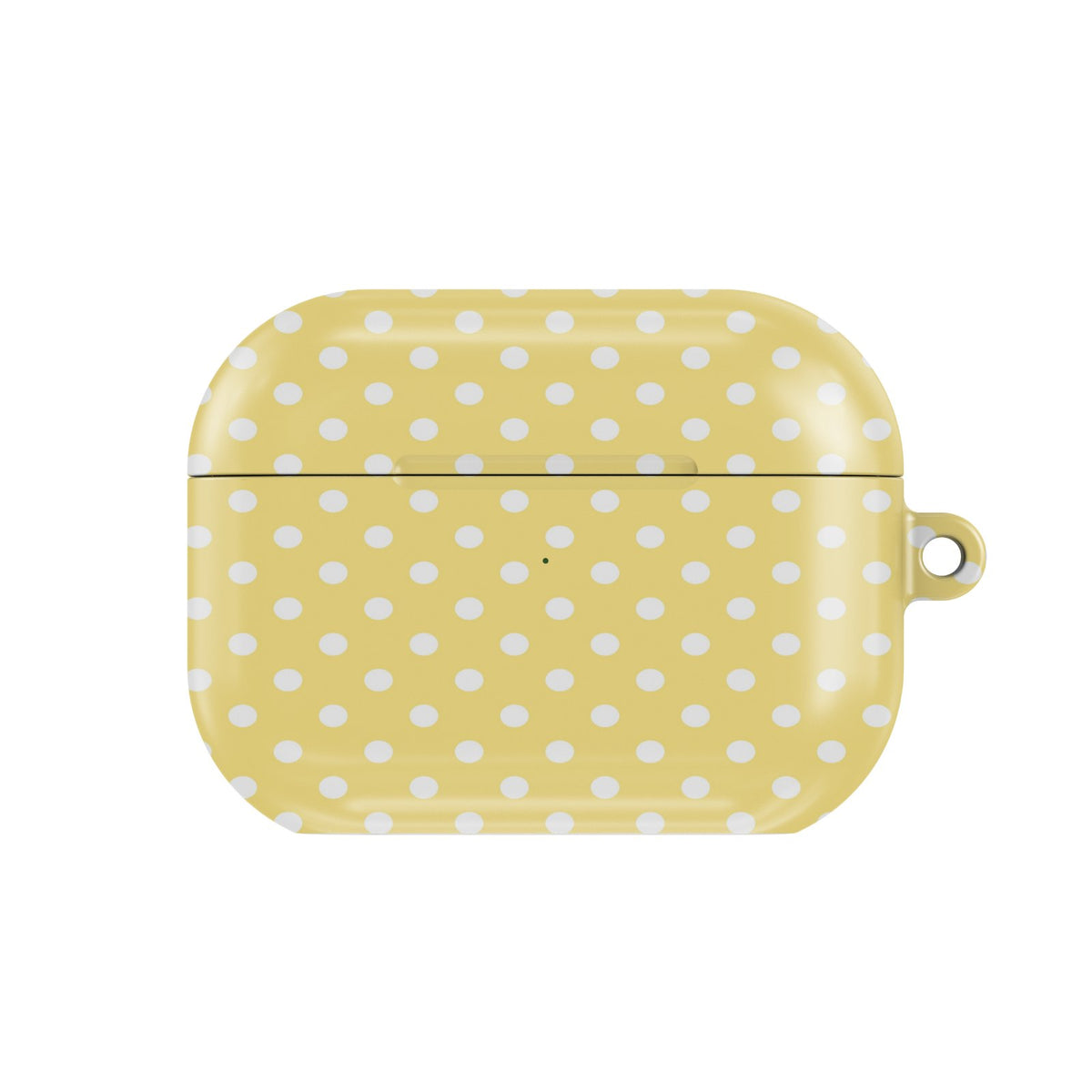 Buttermilk Dot AirPods case — hard-shell earbuds cover, closed front view