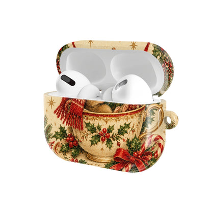 Teacup Mouse AirPods case — open angled view