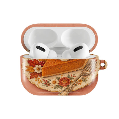 Pumpkin Pie Slice AirPods case — open front view