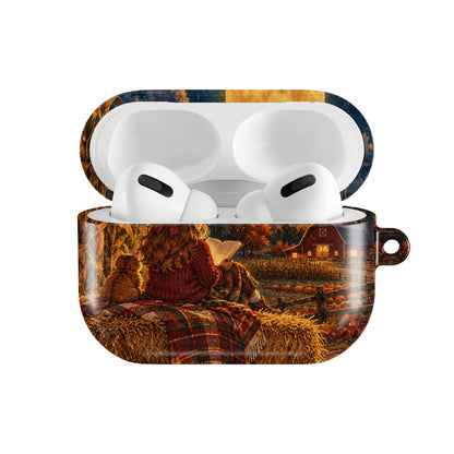 Harvest Moon Reader AirPods case — open front view