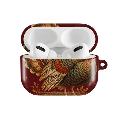 Vintage Turkey AirPods case — open front view
