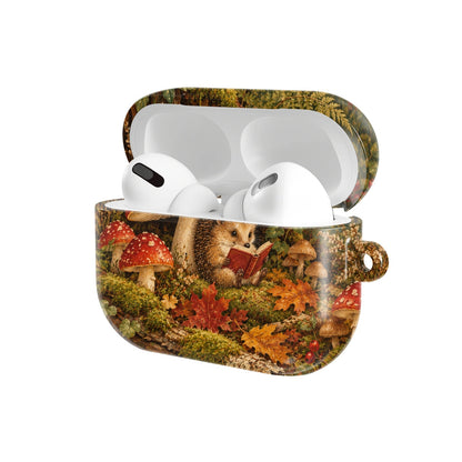Mushroom Forest AirPods case — open angled view