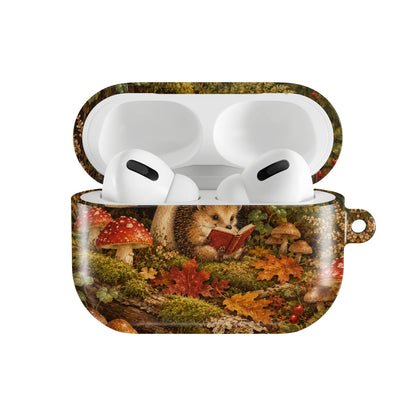 Mushroom Forest AirPods case — open front view