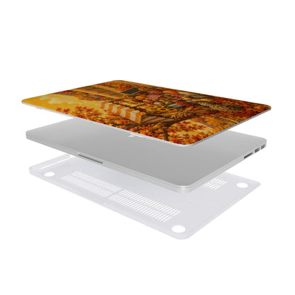 Harvest Market MacBook case — hard-shell laptop cover, two-piece shell view