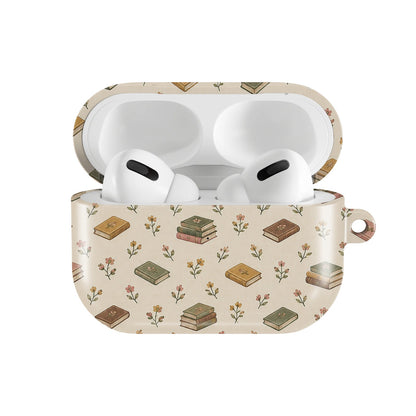 Tiny Books AirPods case — open front view