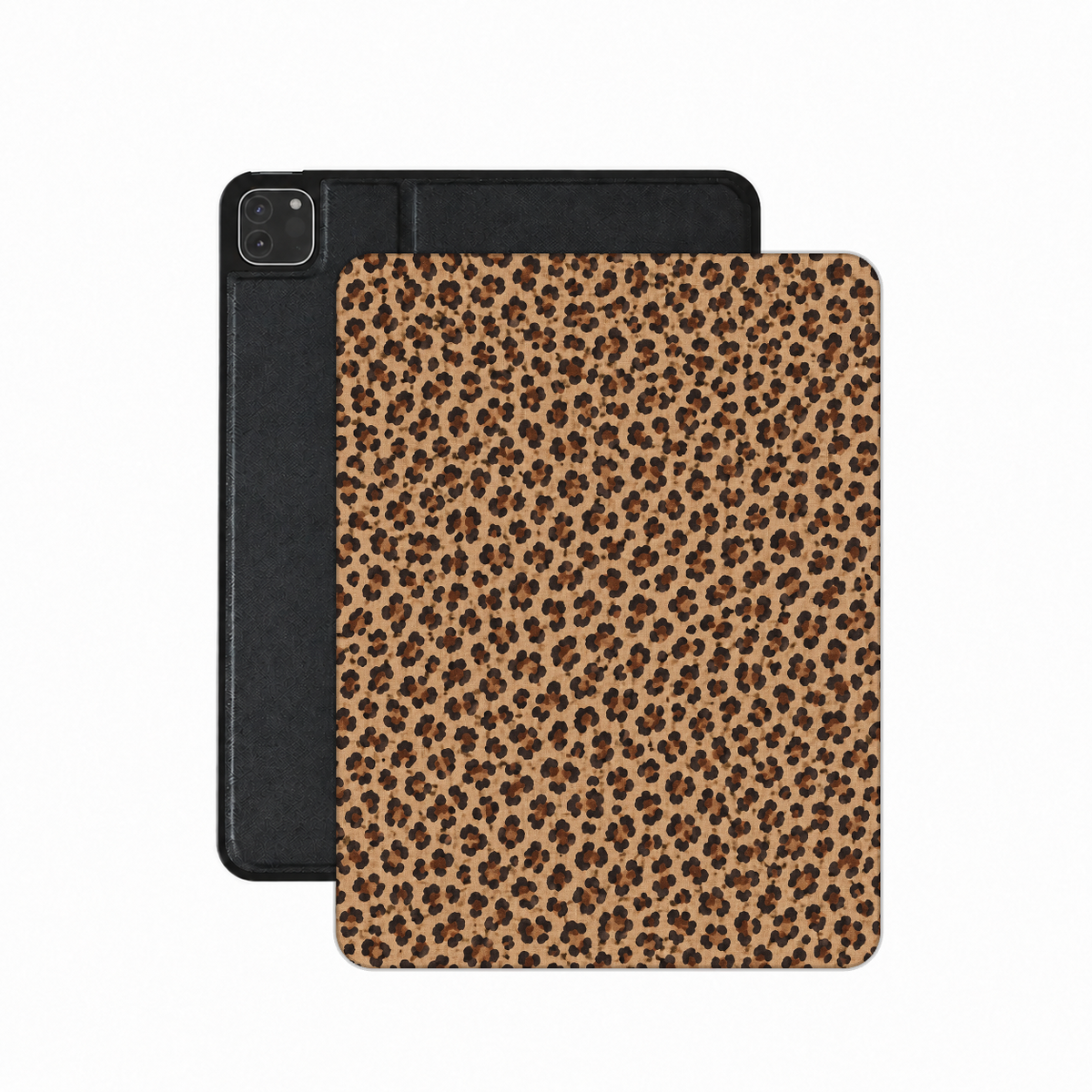 Classic Leopard iPad case — classic leopard spots on warm caramel