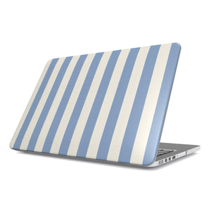 Dusty Blue Stripe MacBook Case