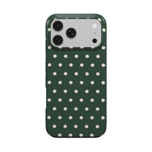 Forest Green Polka Dot Phone Case