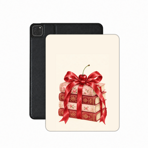 Cherry Bow Book Stack iPad Case
