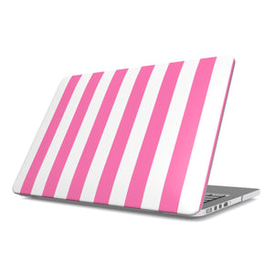 Pink Cabana Stripe MacBook Case