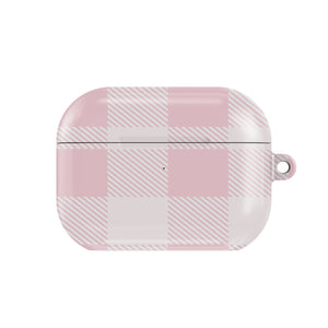 Blush Buffalo Check AirPods Case