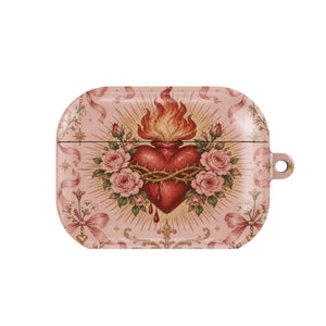Rose Sacred Heart AirPods Case