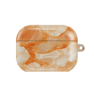 Apricot Marble AirPods Case