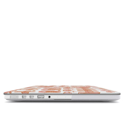 Howdy Western MacBook case — hard-shell laptop cover, side view with ports