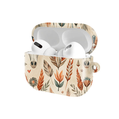 Desert Longhorn AirPods case — open angled view