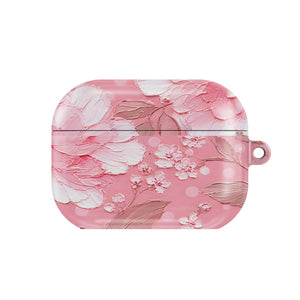Pink Peony Polka Dot AirPods Case