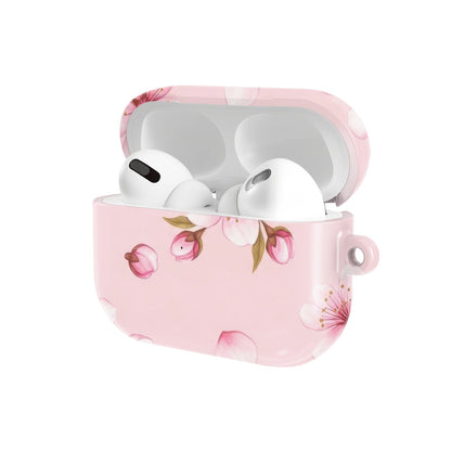Cherry Blossom AirPods case — open angled view