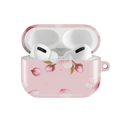 Cherry Blossom AirPods case — open front view