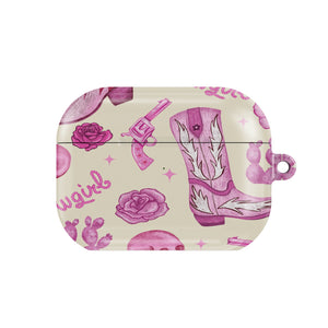 Pink Cowgirl AirPods Case