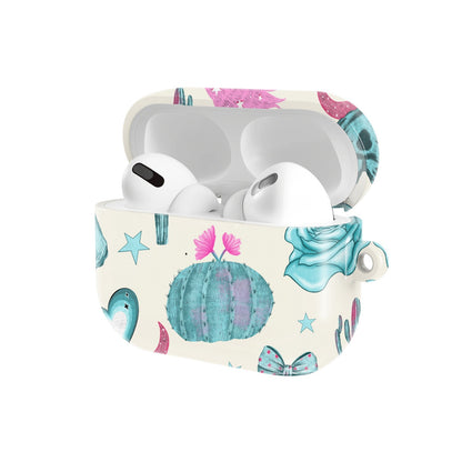 Turquoise Rodeo AirPods case — open angled view