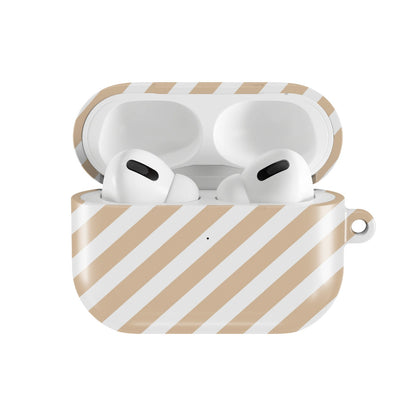 Cowhide Bow AirPods case — open front view
