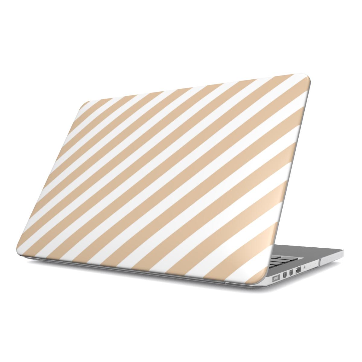 Cowhide Bow MacBook case — coquette western, hard-shell laptop cover, angled lid view