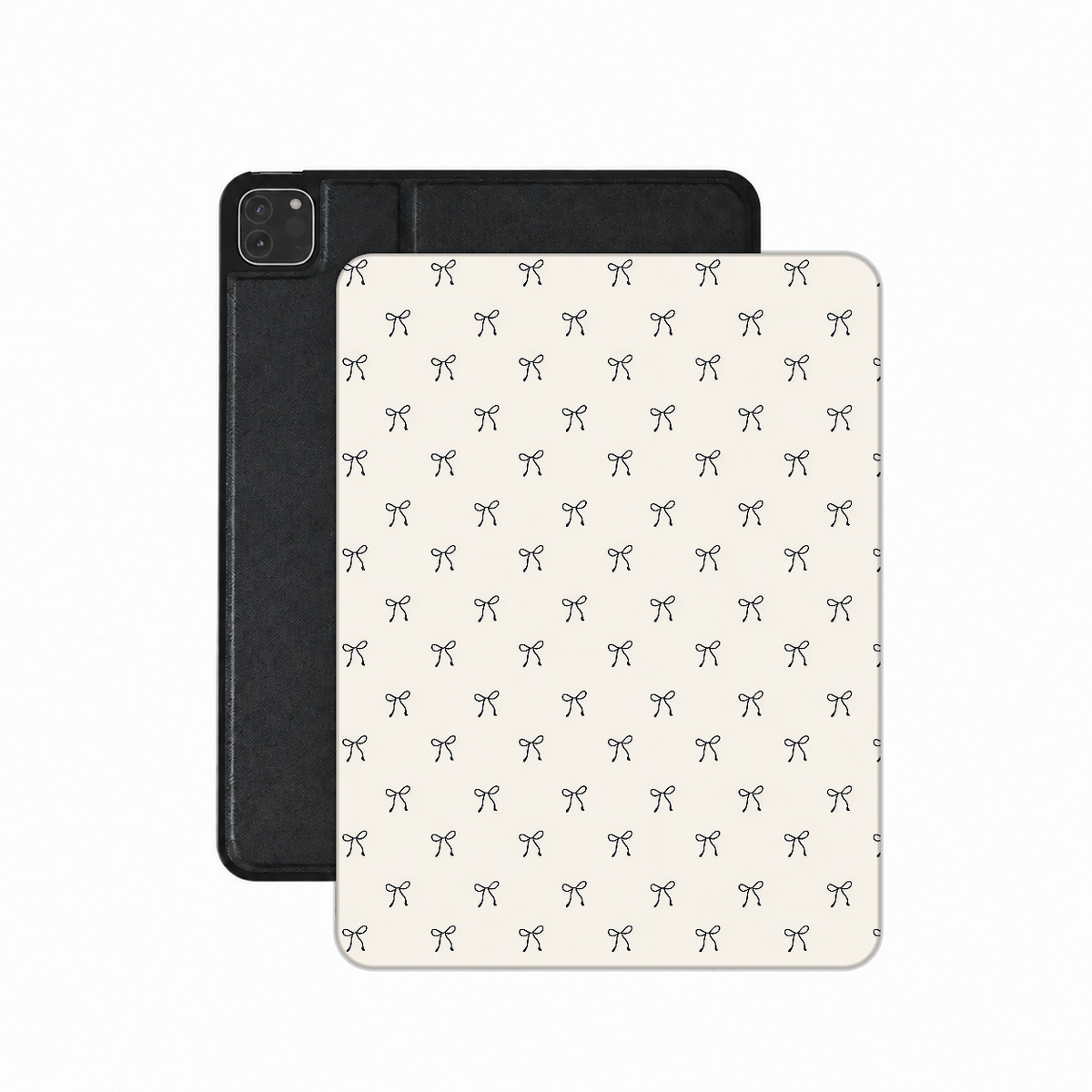 Black Bows iPad case — coquette bow