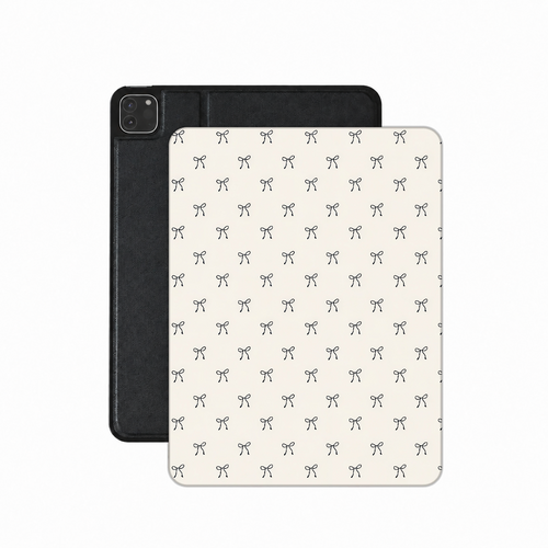 Black Bows iPad case — coquette bow