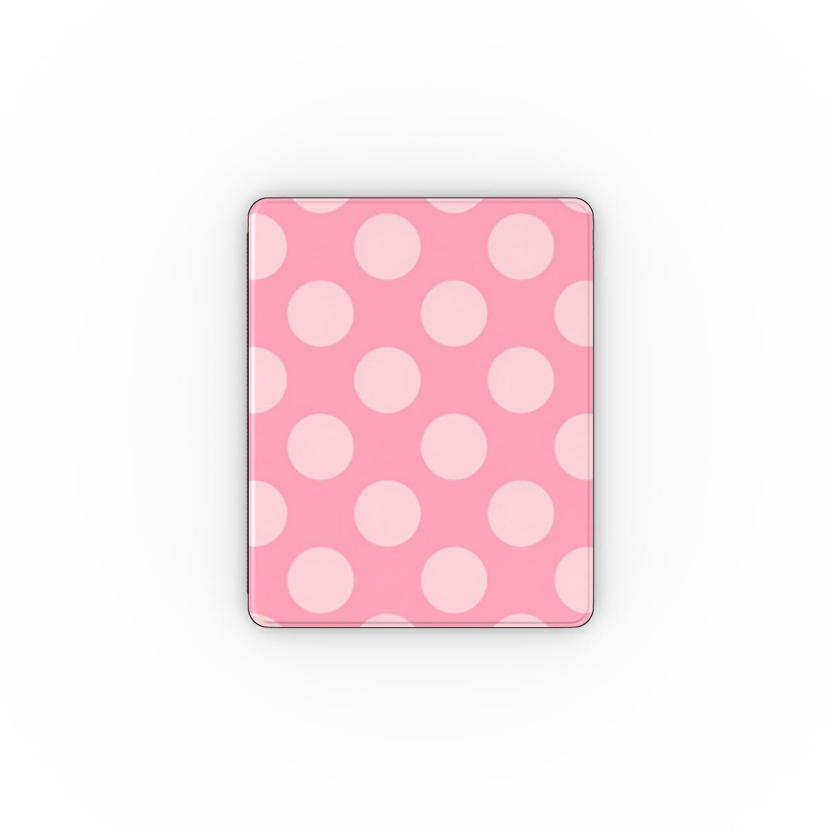 Rose Polka Dot iPad case — coquette pink