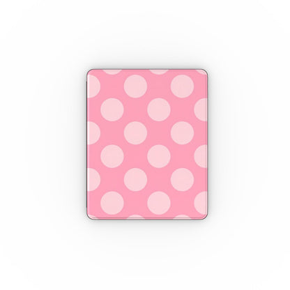 Rose Polka Dot iPad case — coquette pink