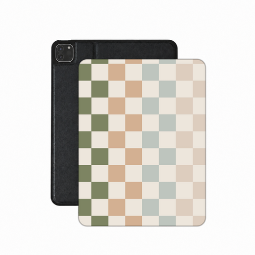 Muted Checkerboard iPad case — muted checkerboard