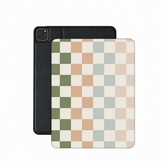 Muted Checkerboard iPad case — muted checkerboard