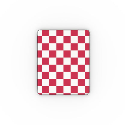 Red & White Checkerboard iPad case — red & white checkerboard
