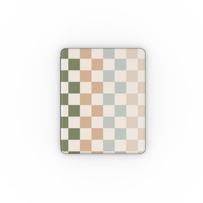 Muted Checkerboard iPad case — muted checkerboard