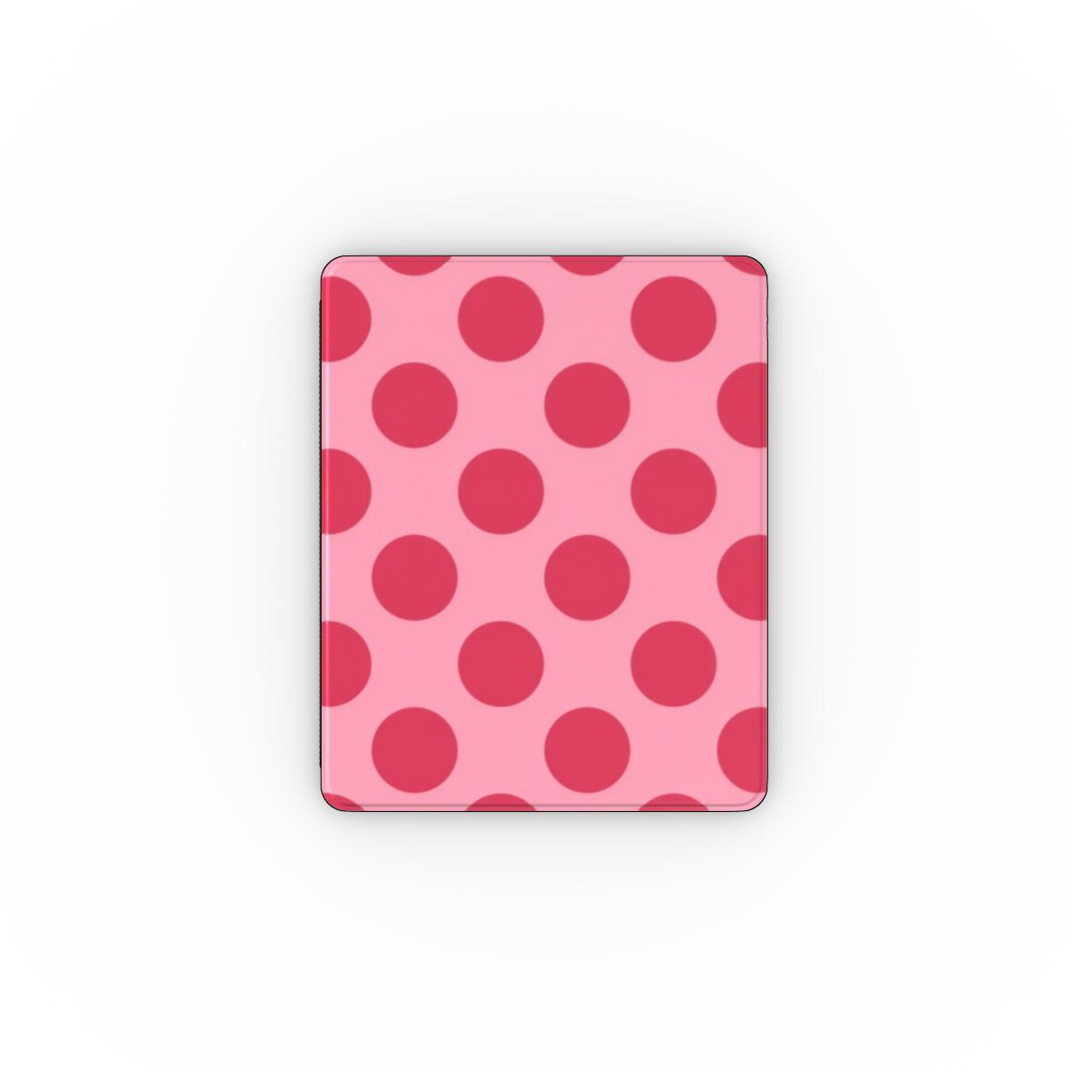 Cherry Red Polka Dot iPad case — pink & red