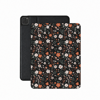 Dark Ditsy Floral iPad case — moody floral